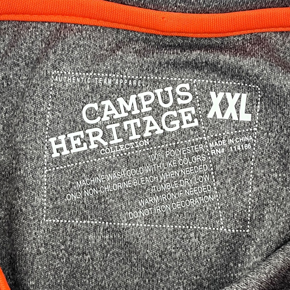 Campus Heritage Mens XXL Polo Shirt Miami Hurricanes Sebastian the‎ Ibis Gray - Picture 5 of 8